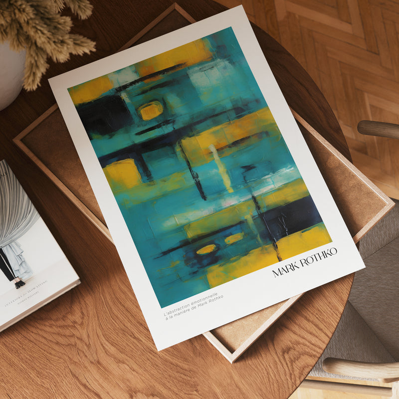 Golden Dissonance Mark Rothko Poster