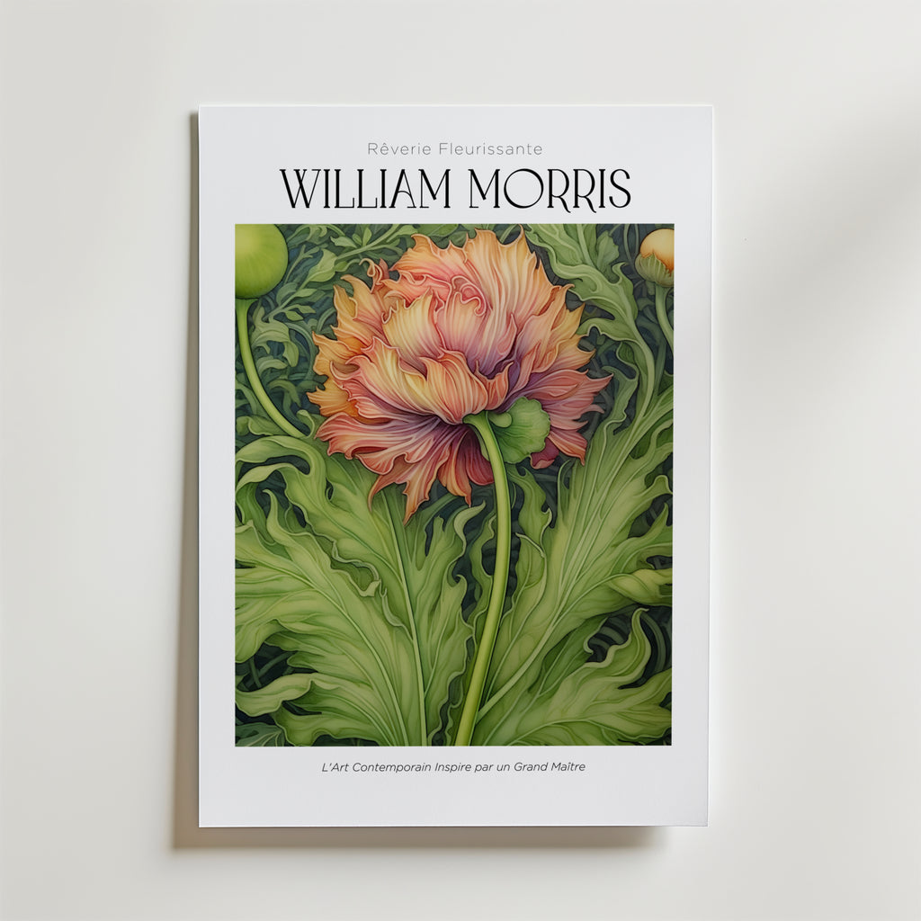 William Morris Blooming Reverie affisch på neutral bakgrund – poster från Bozetto