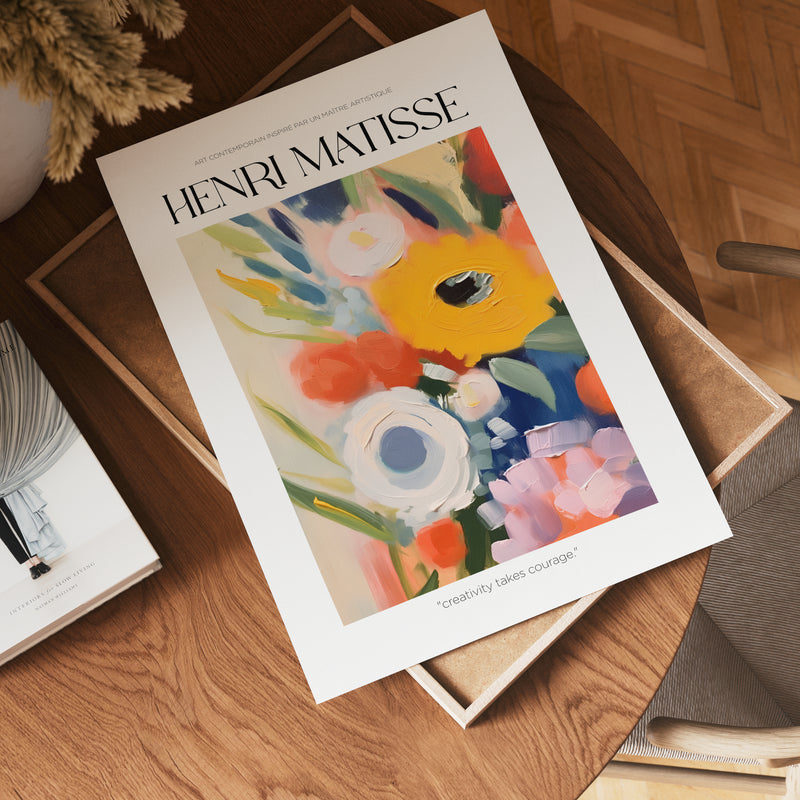 Courage in Bloom Matisse Poster