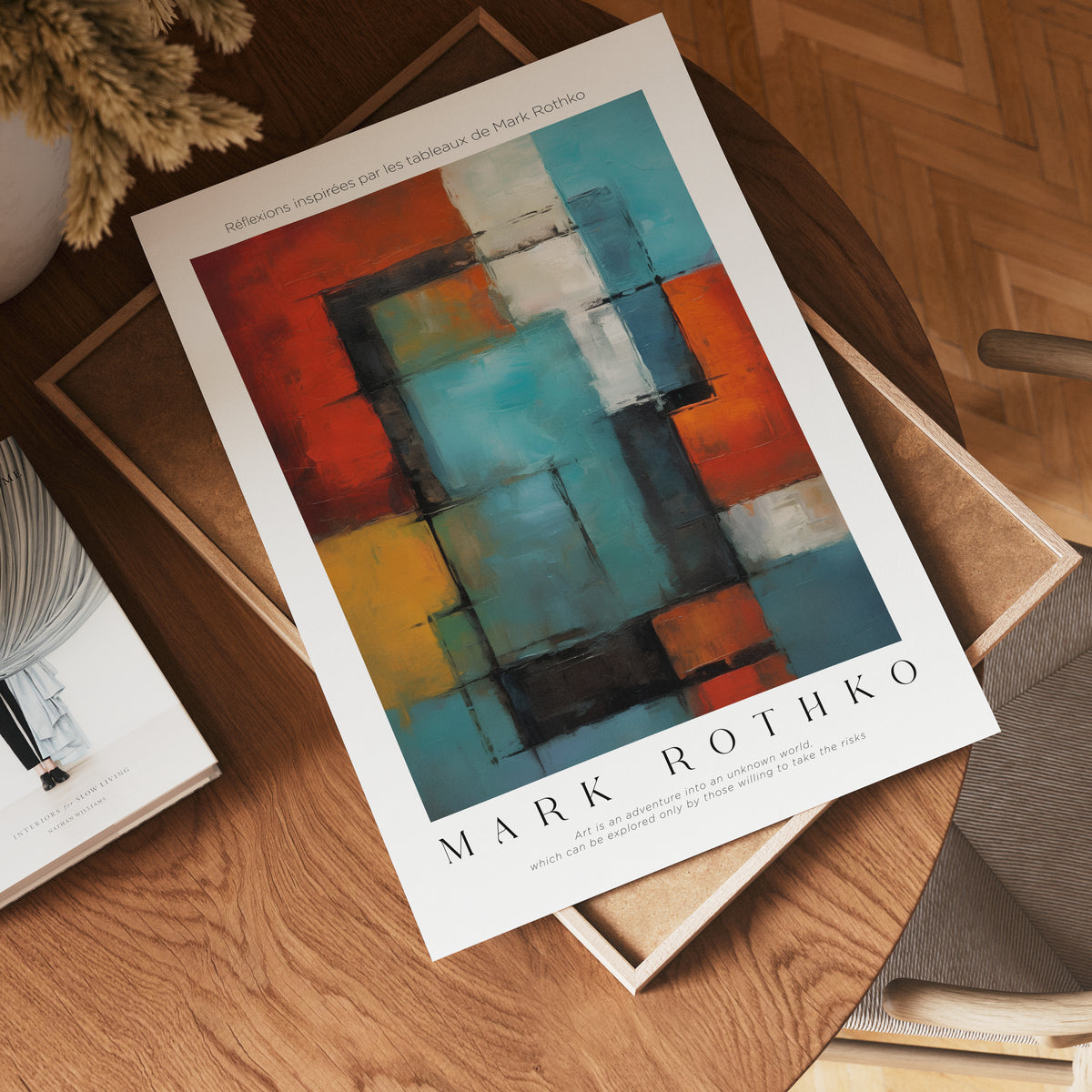 Rhythmic Blocks Mark Rothko – affisch med stilfullt motiv från Bozetto i hög kvalitet