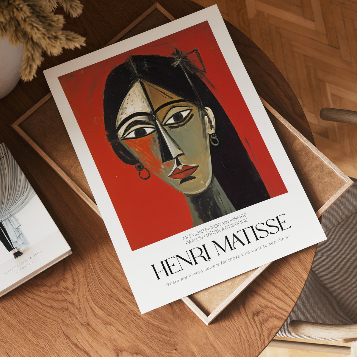 Two Sides of Her Matisse – affisch med stilfullt motiv från Bozetto i hög kvalitet