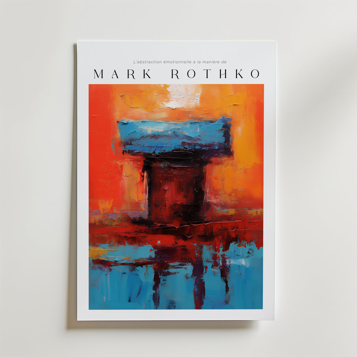 Temple of Flame Mark Rothko – stilfullt konsttryck från Bozetto, tryckt på matt finpapper