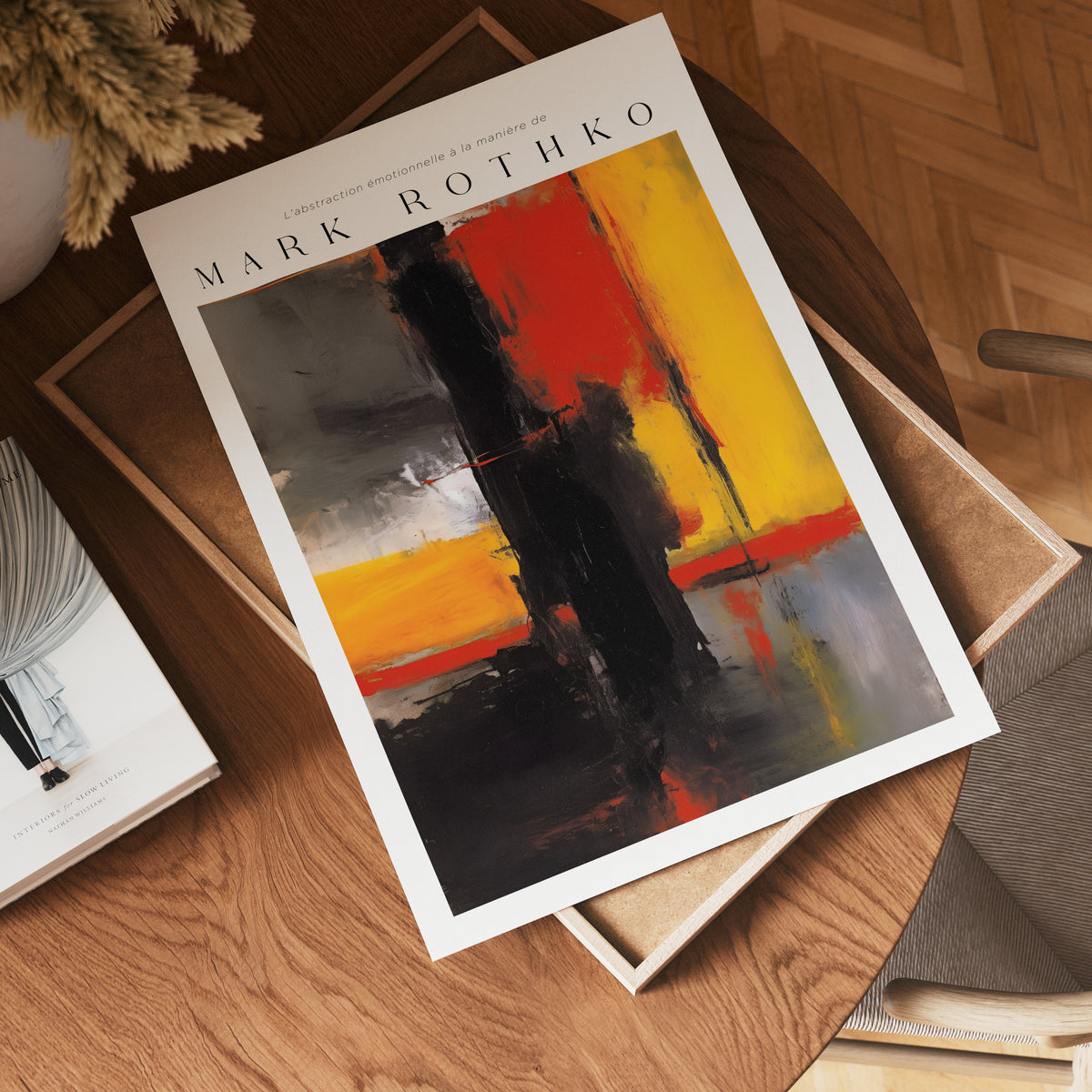 Red Over Rust Mark Rothko – affisch med stilfullt motiv från Bozetto i hög kvalitet