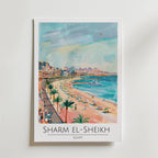 Sharm El-Sheikh Beach – stilfullt konsttryck från Bozetto, tryckt på matt finpapper