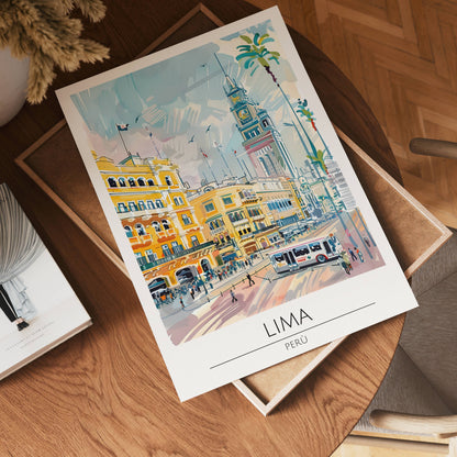 Lima Cityscape Poster