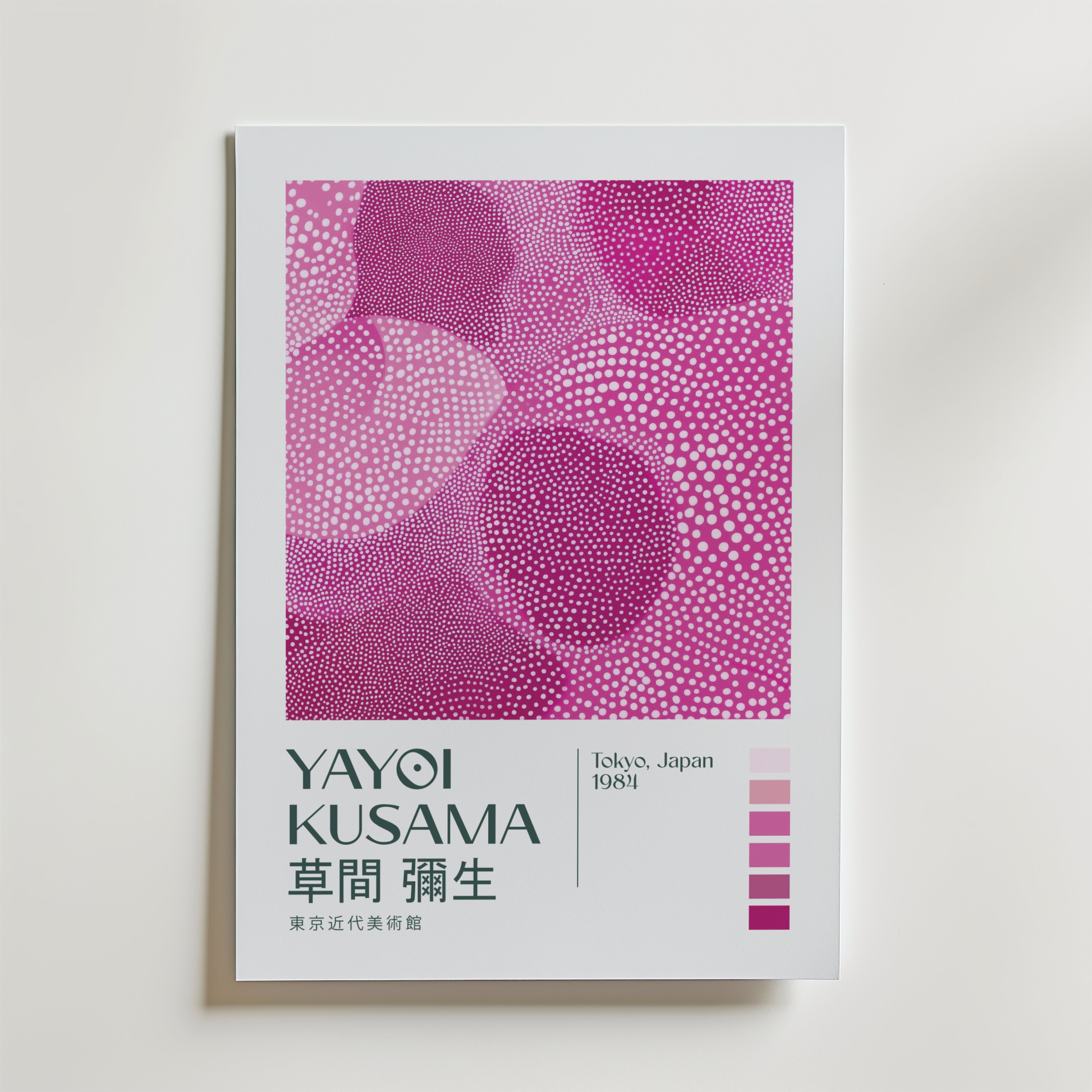 Yayoi Kusama Infinite Pink Dots Poster - Affisch – Bozetto