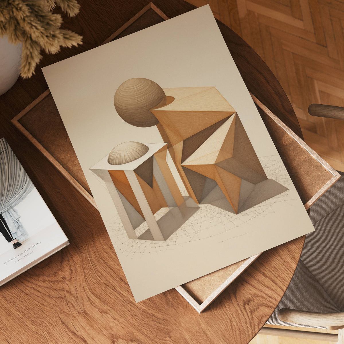 Geometric Harmony poster visad rakt fram – Bozetto affisch i hög tryckkvalitet i hög tryckkvalitet