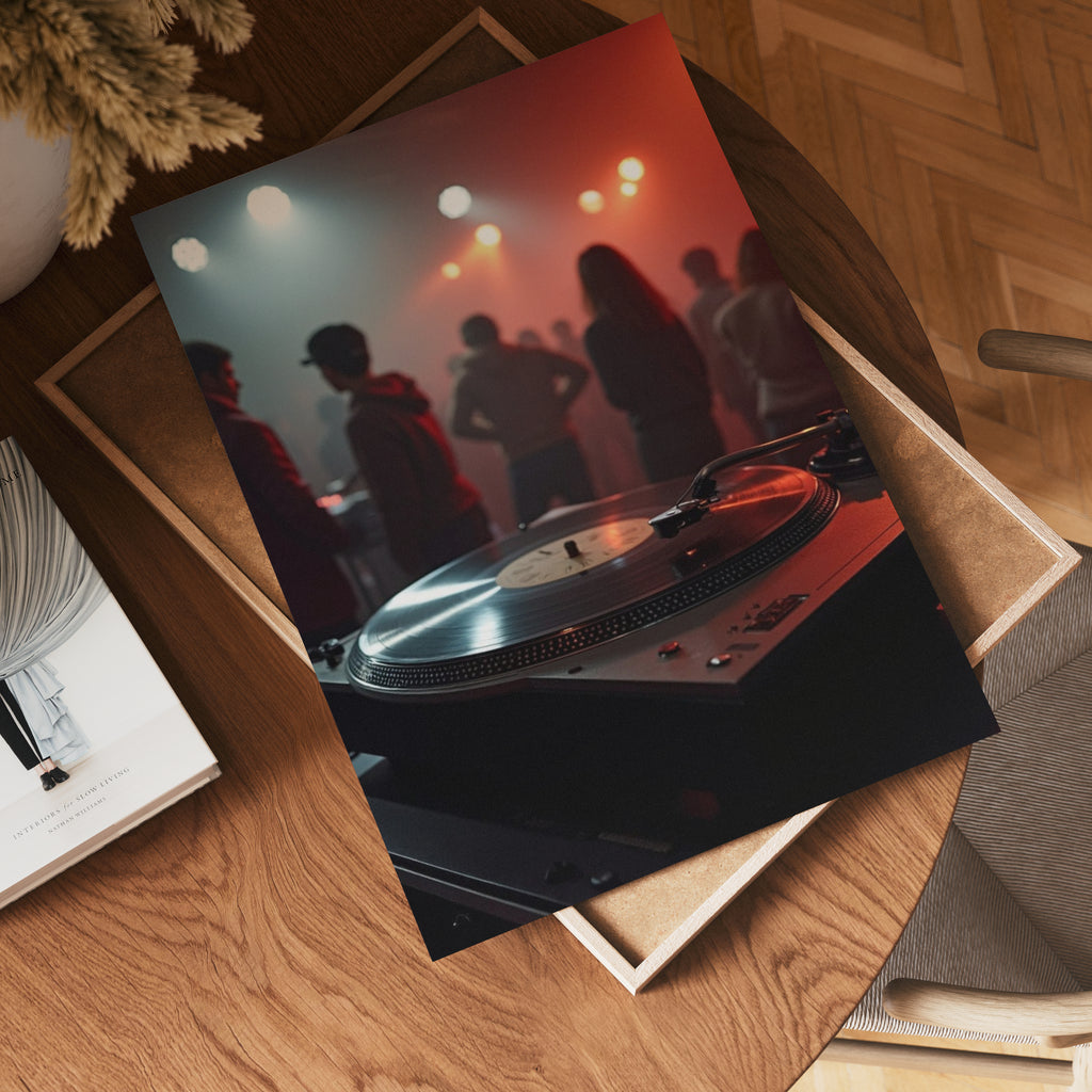 Oldschool Disco poster visad rakt fram – Bozetto affisch i hög tryckkvalitet i hög tryckkvalitet