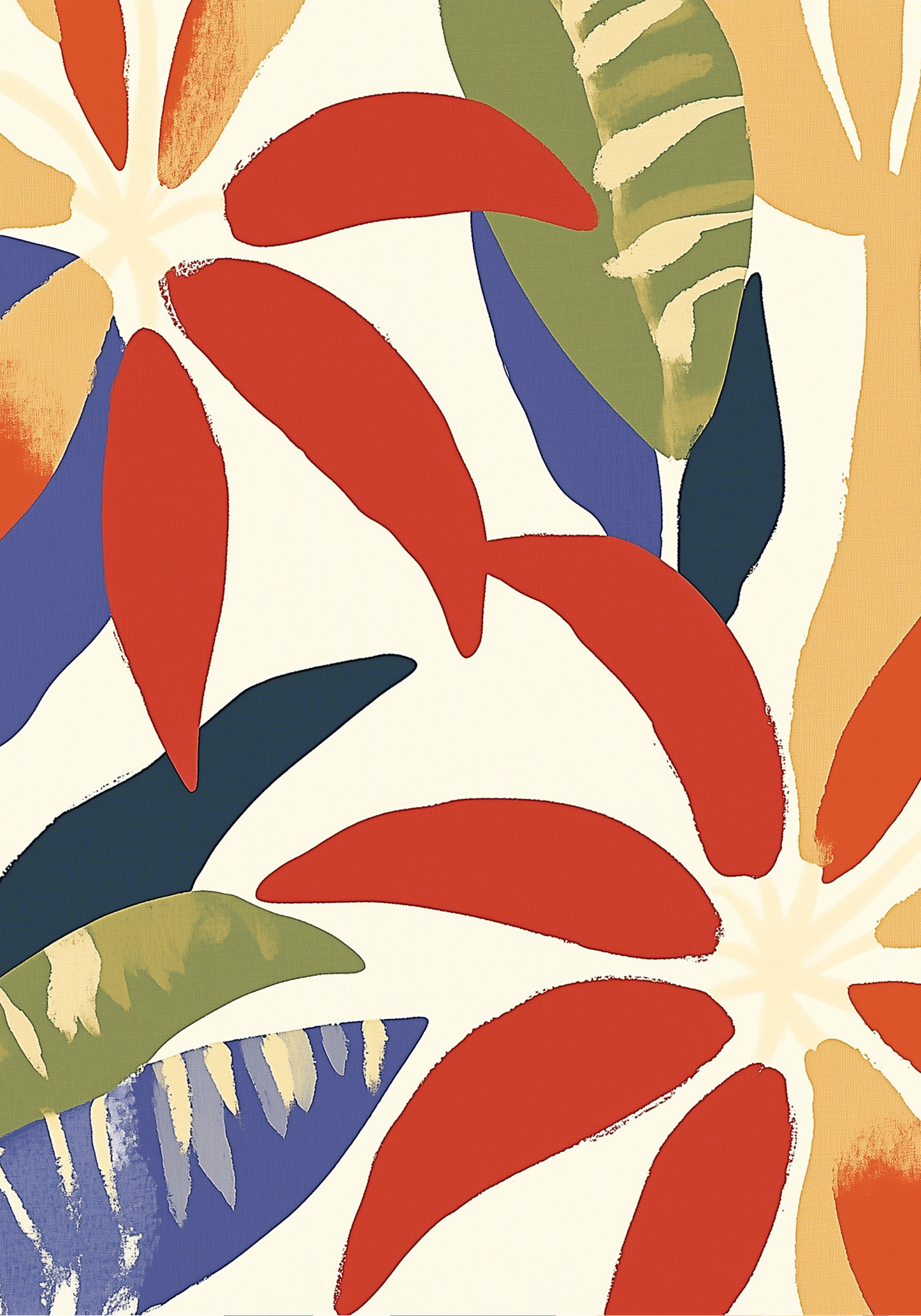 Abstract leaves Poster