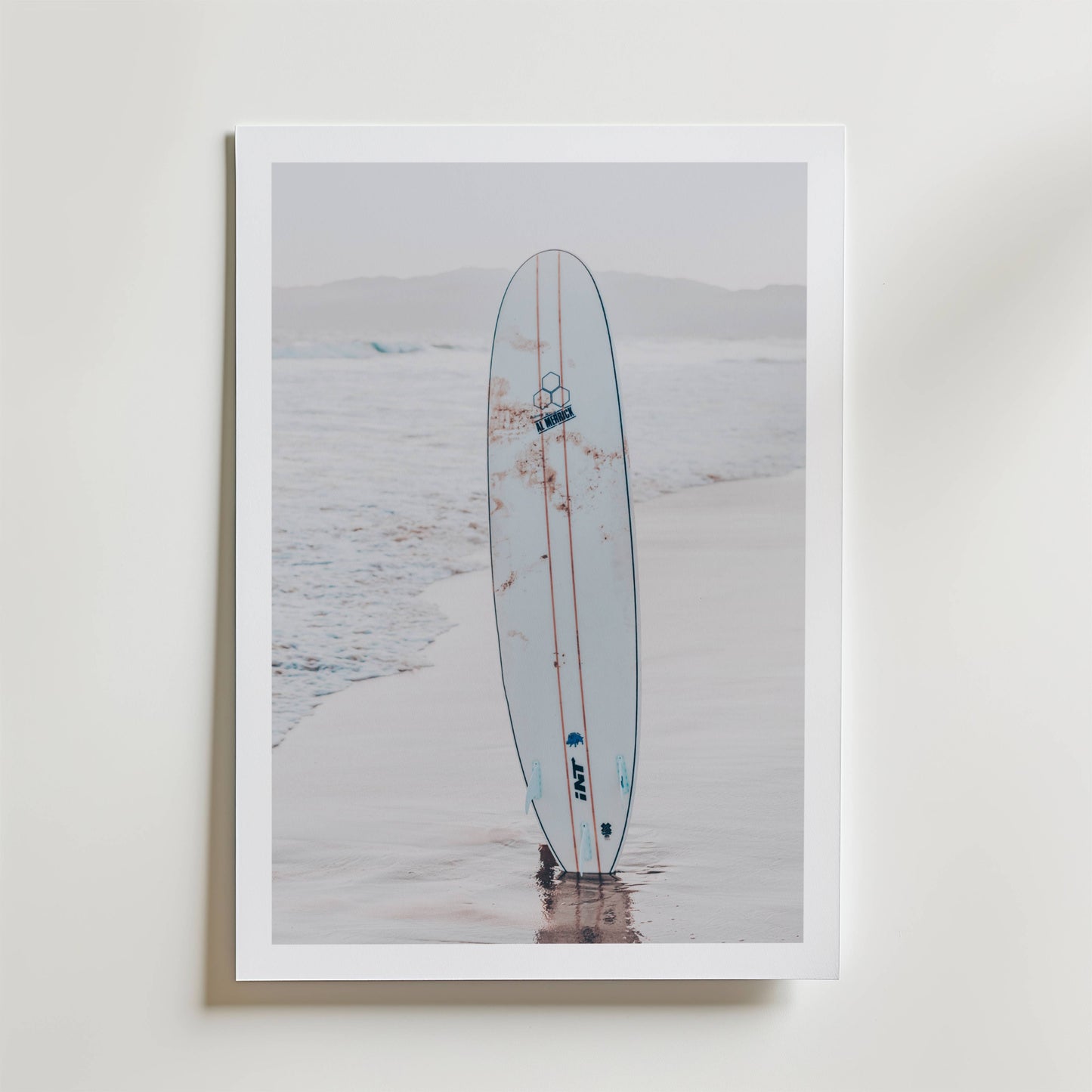 Surfboard Serenity Poster