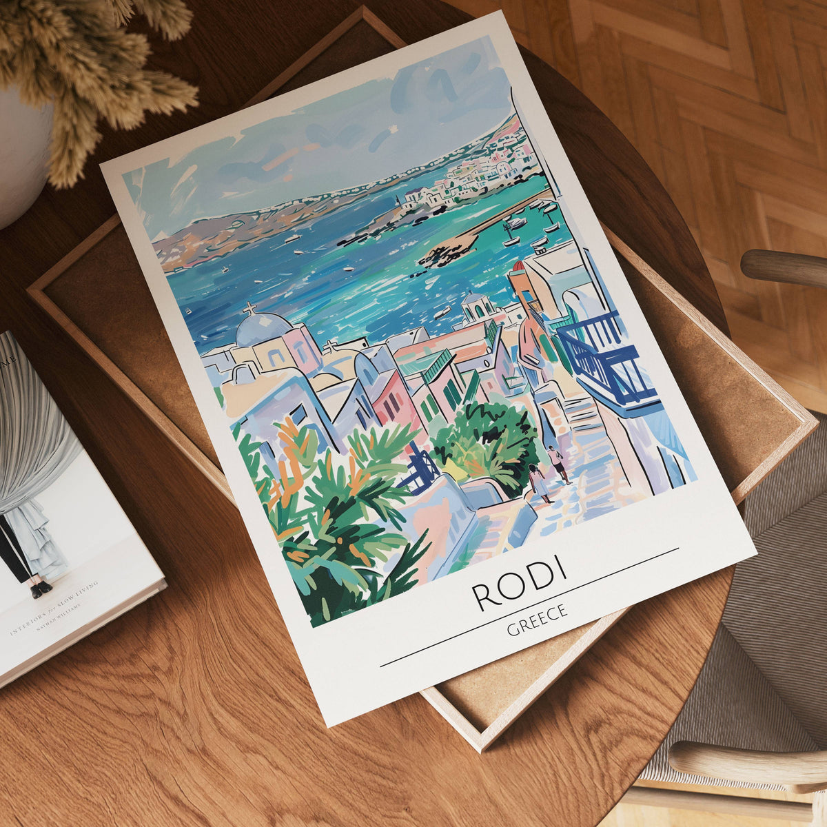 Rodi Seaside Harmony poster visad rakt fram – Bozetto affisch i hög tryckkvalitet