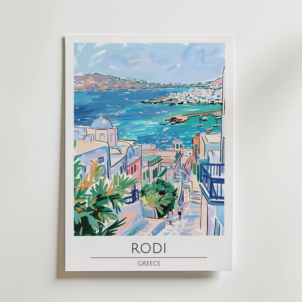 Rodi Seaside Harmony – stilfullt konsttryck från Bozetto, tryckt på matt finpapper