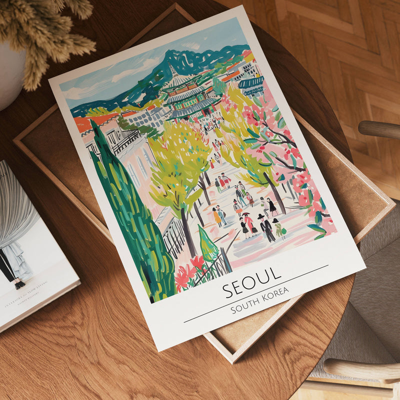 Seoul Cherry Pathway Poster