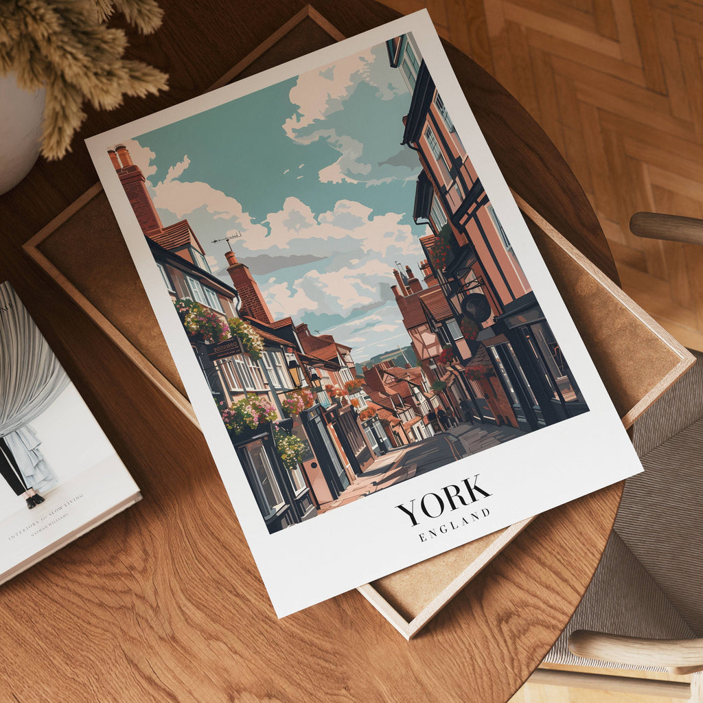 Streets Of York poster visad rakt fram – Bozetto affisch i hög tryckkvalitet i hög tryckkvalitet