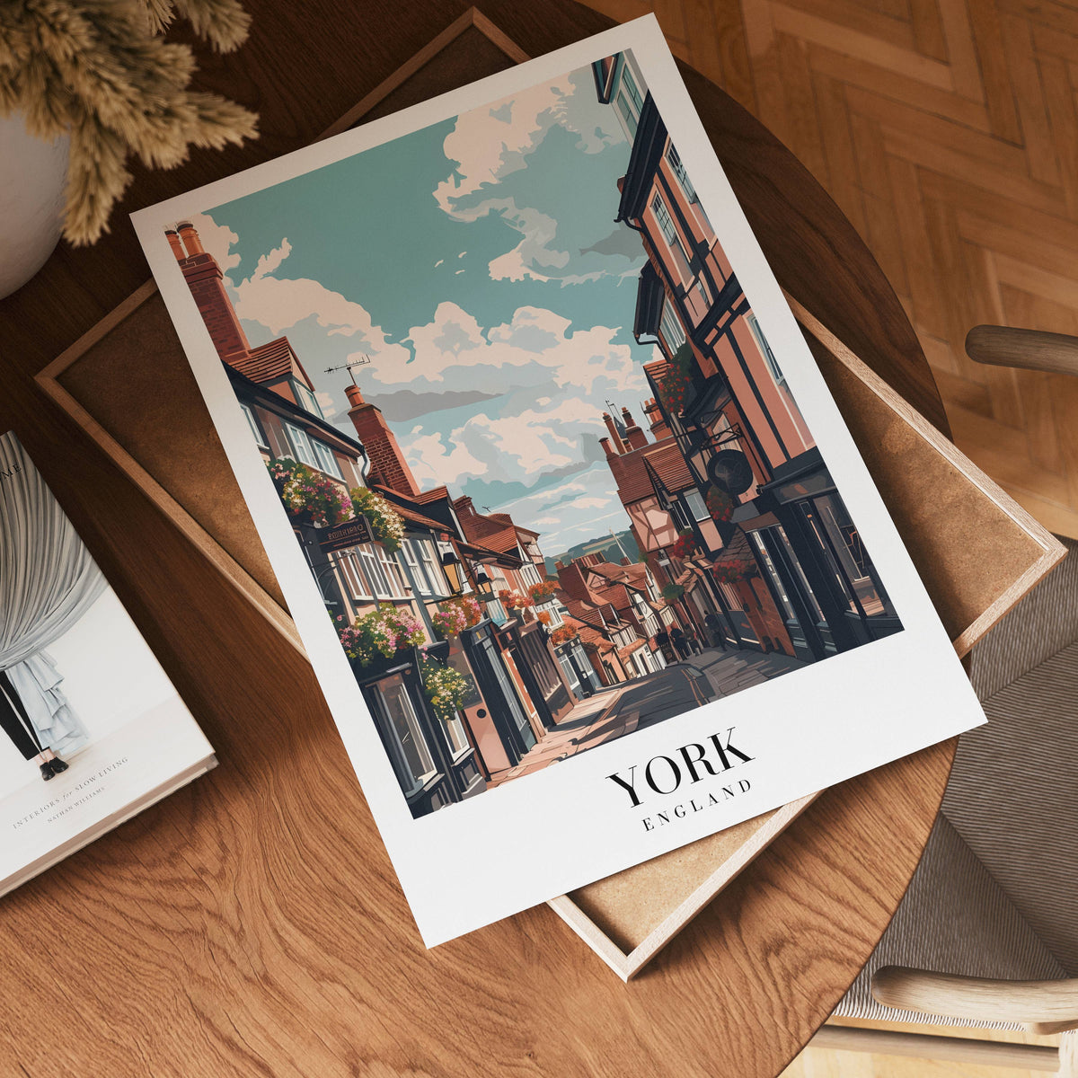 Streets Of York poster visad rakt fram – Bozetto affisch i hög tryckkvalitet i hög tryckkvalitet
