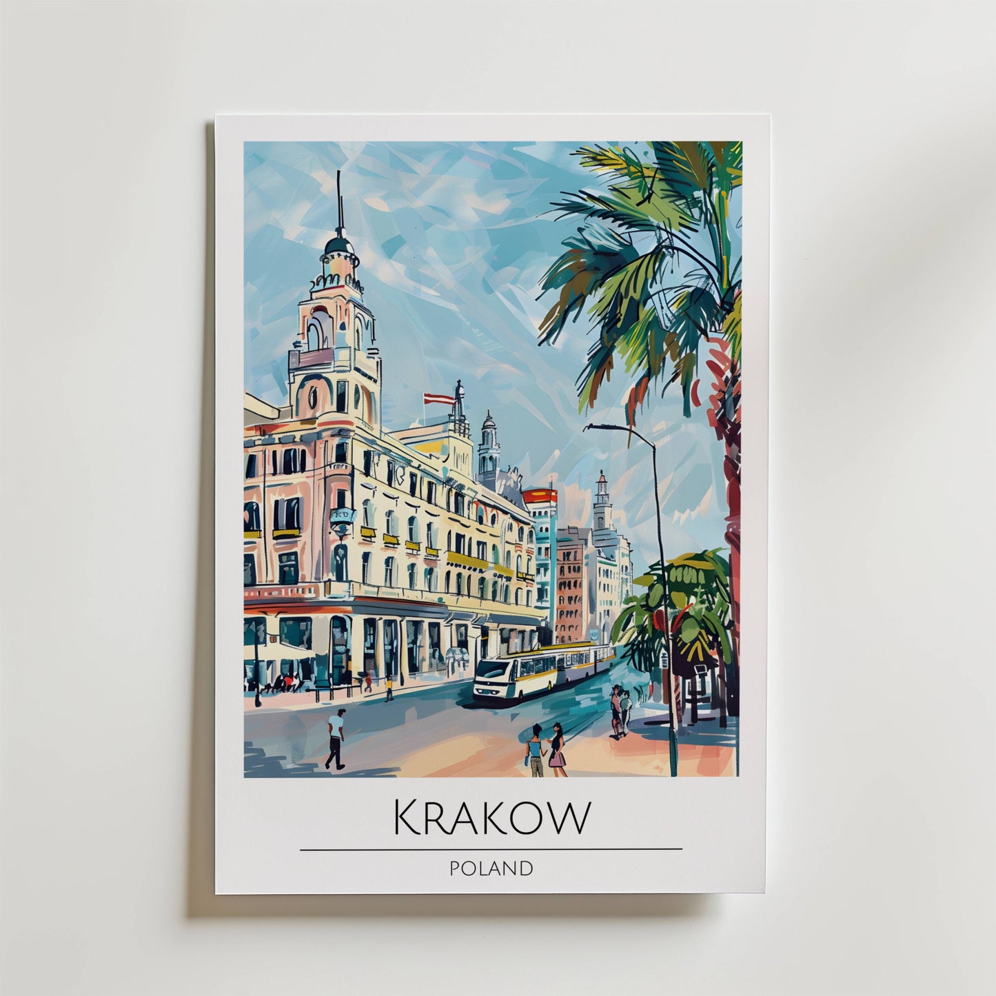Krakow City Boulevard Poster