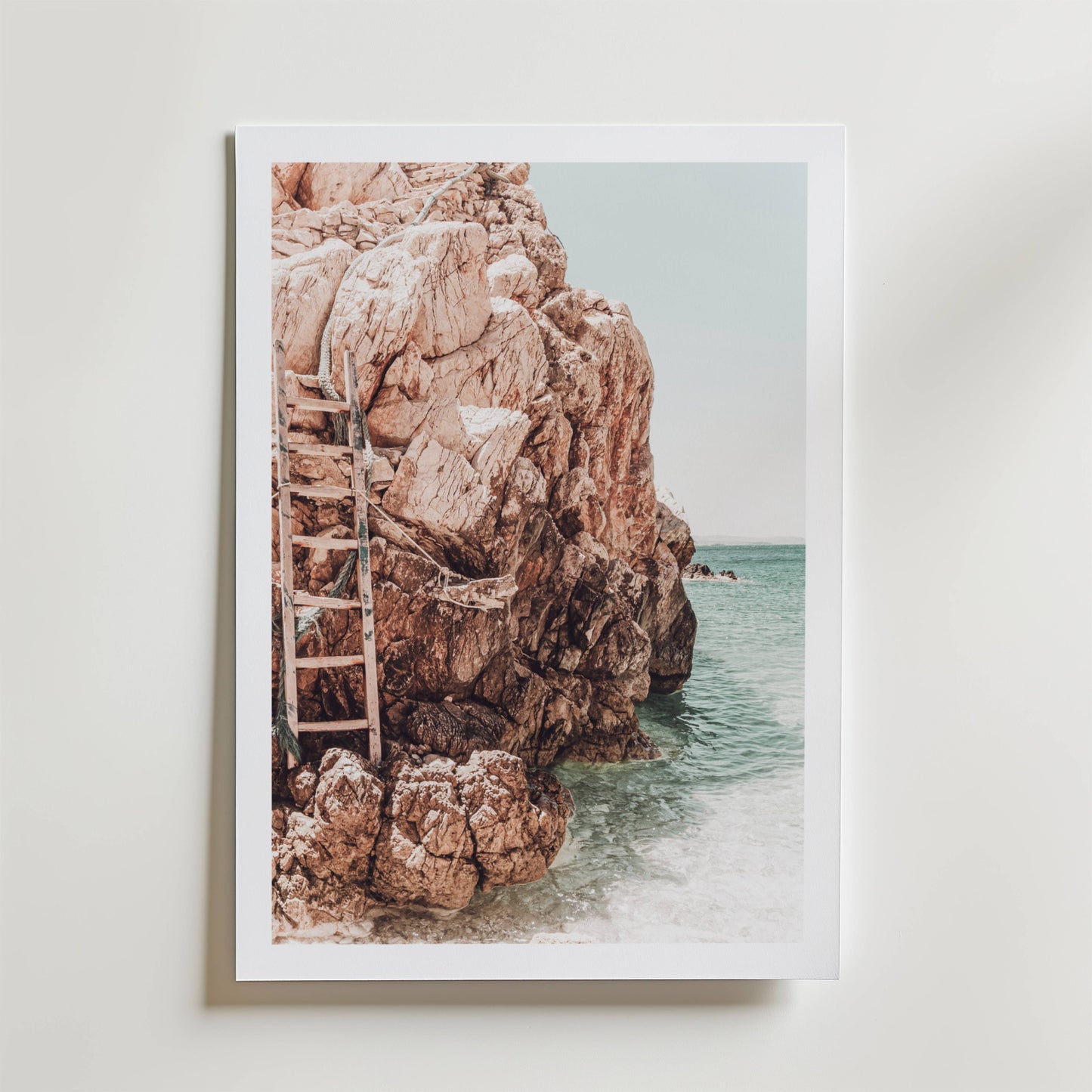 Rustic Cliff Path Poster