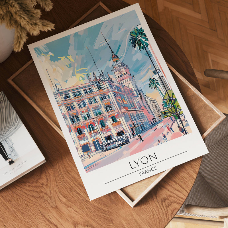 Lyon Historic Street View Poster