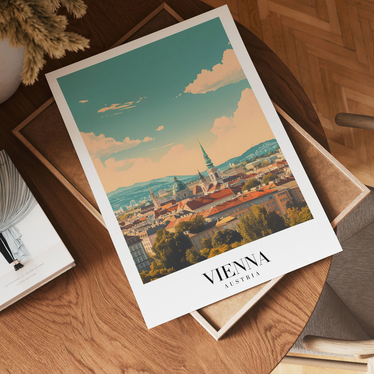 Golden Afternoon In Vienna – affisch med stilfullt motiv från Bozetto i hög kvalitet