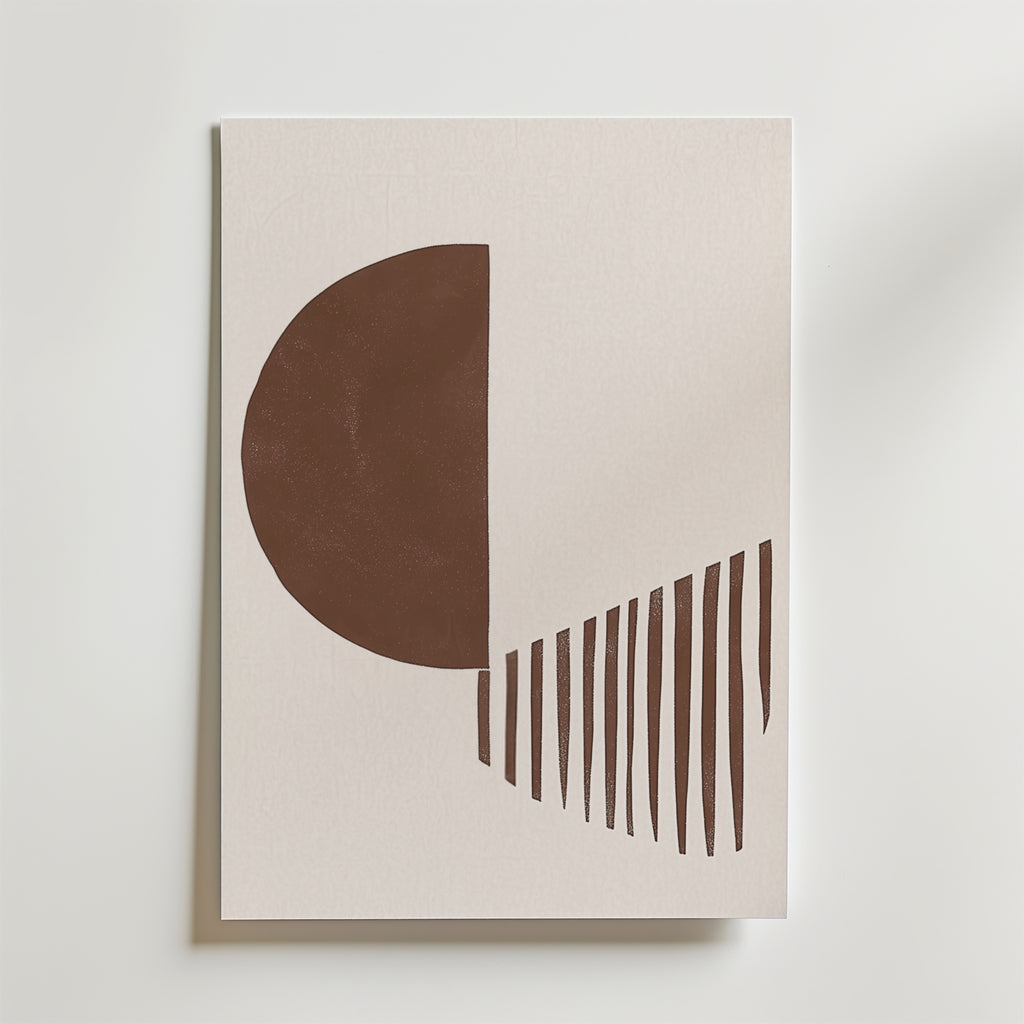 Organic Lines Contrast – stilfullt konsttryck från Bozetto, tryckt på matt finpapper