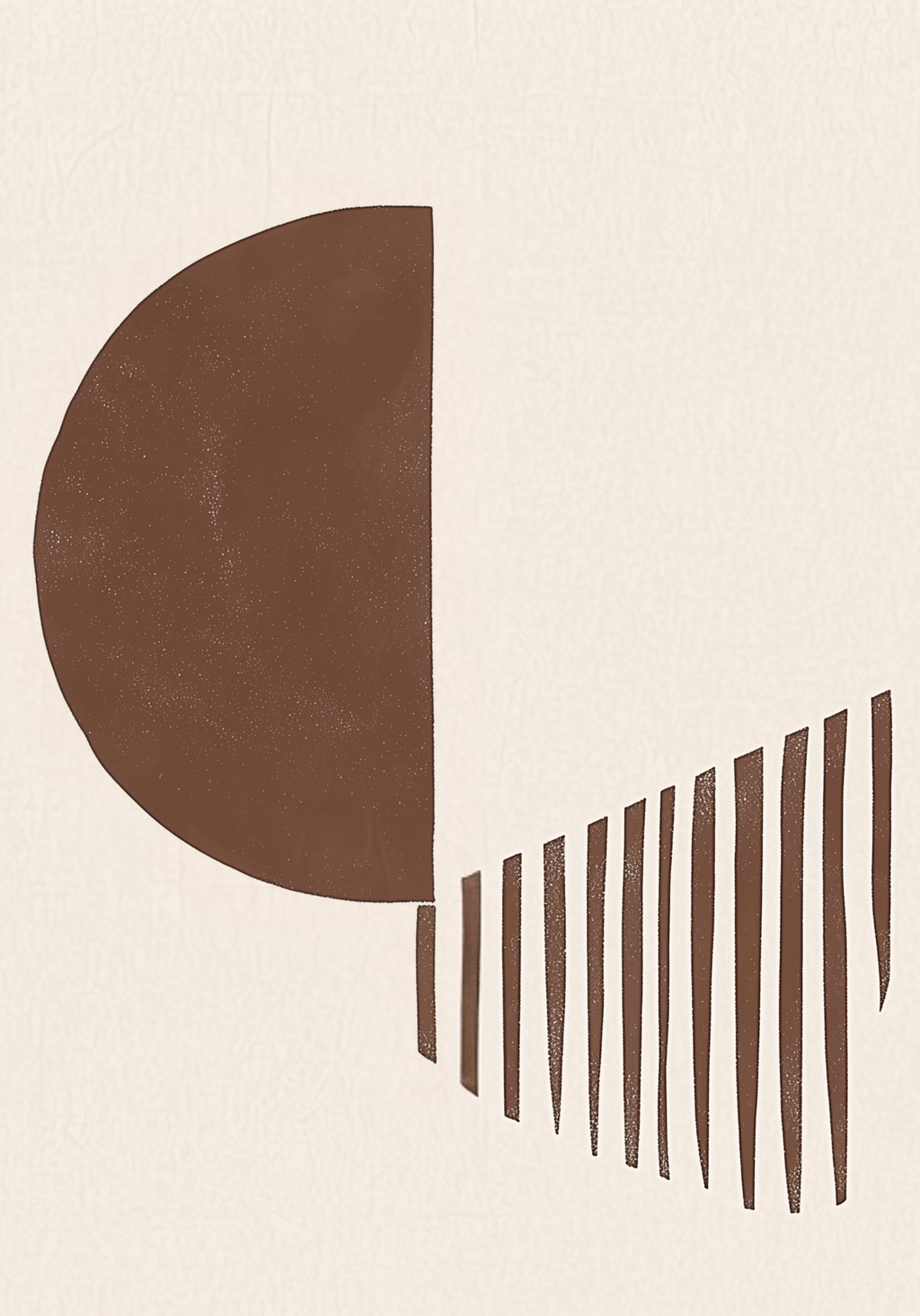Organic Lines Contrast poster visad rakt fram – Bozetto affisch i hög tryckkvalitet