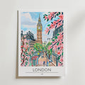 London Blossom Avenue – stilfullt konsttryck från Bozetto, tryckt på matt finpapper