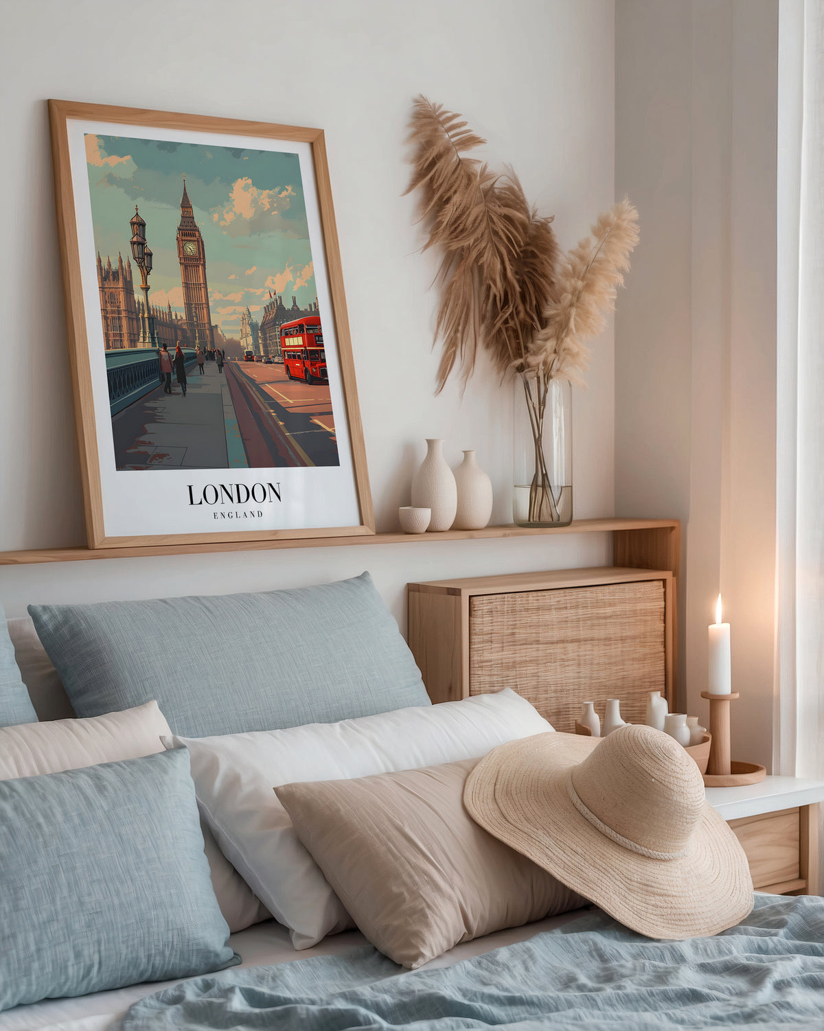 Mockup för The London – se hur affischen ser ut inramad på din vägg, Bozetto i hög tryckkvalitet