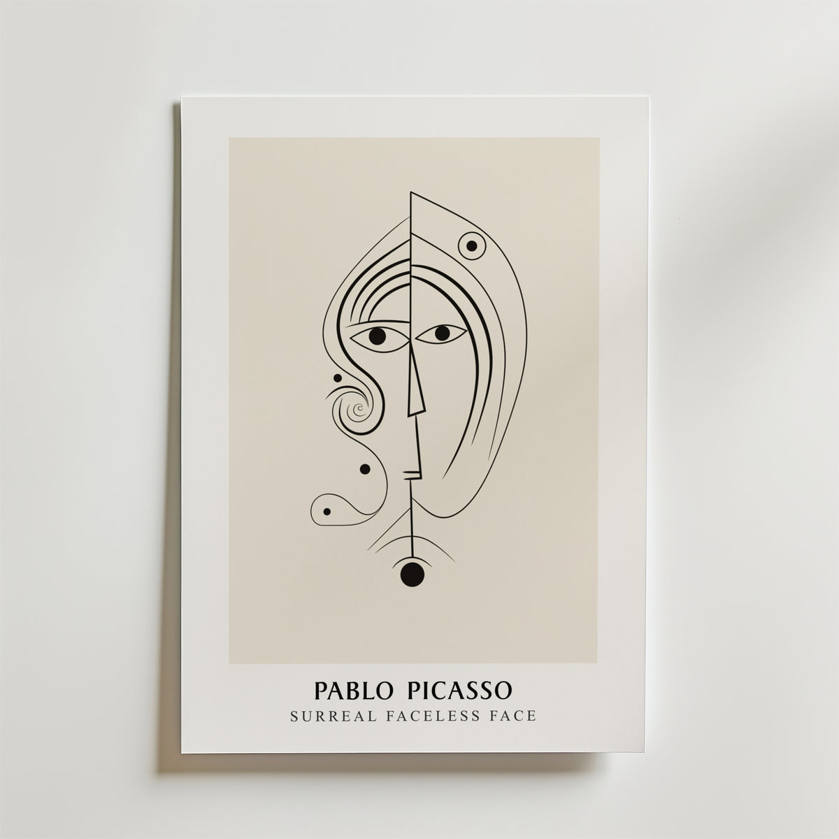 Picasso Soul In Lines – stilfullt konsttryck från Bozetto, tryckt på matt finpapper