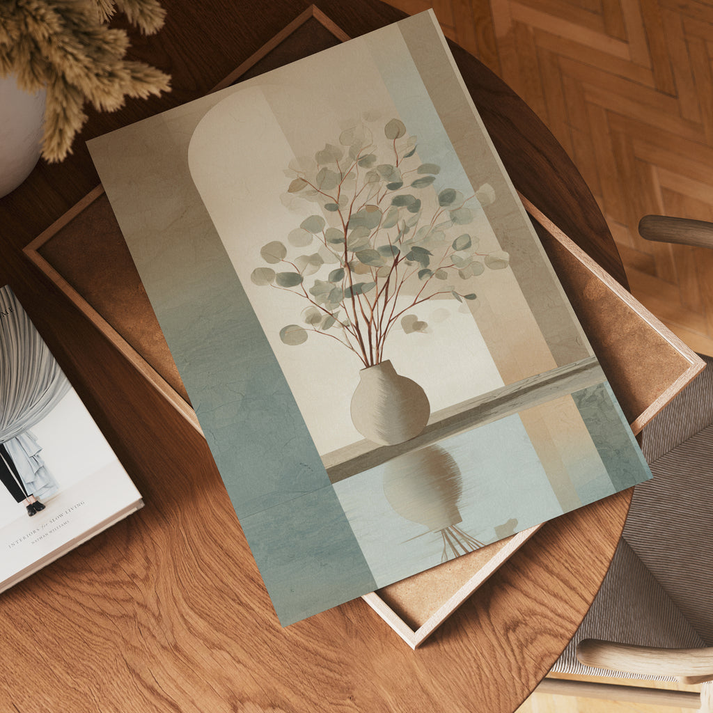 Calm Arch Eucalyptus poster visad rakt fram – Bozetto affisch i hög tryckkvalitet
