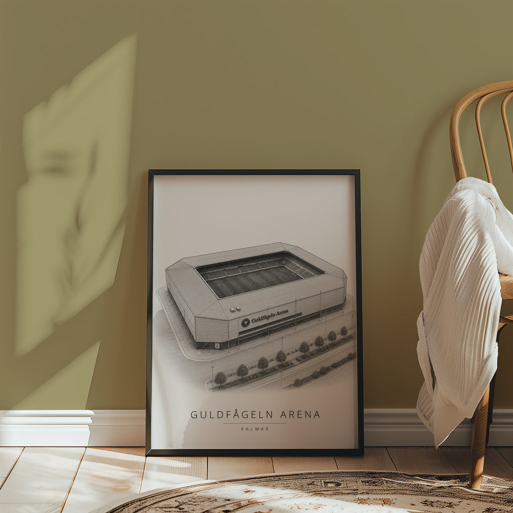 Guldfågeln Arena poster i stilrent hem med modern inredning – köp enkelt hos Bozetto