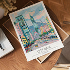 Ottawa Skyline Vibes poster visad rakt fram – Bozetto affisch i hög tryckkvalitet