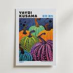 Mockup av Yayoi Kusama Festival of affisch på vägg – köp enkelt hos Bozetto i hög kvalitet