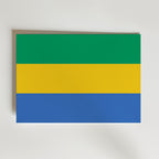 Gabon National Flag Poster – modern konst och stilren konsttryck för hemmet hos Bozetto