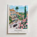 Palermo Italy – stilfullt konsttryck från Bozetto, tryckt på matt finpapper i hög tryckkvalitet