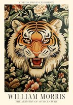 Tiger Bloom William Morris poster visad rakt fram – Bozetto affisch i hög tryckkvalitet
