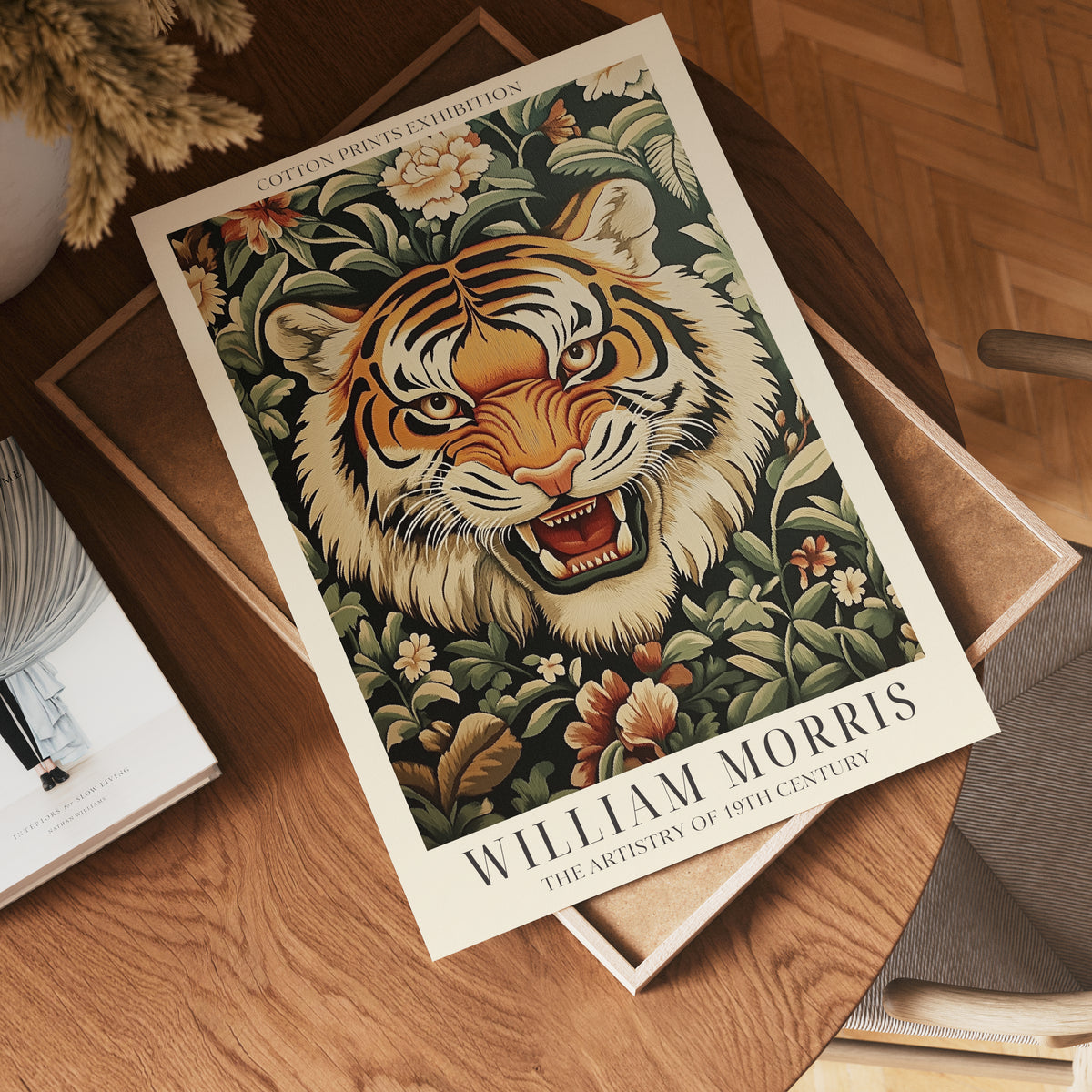 Tiger Bloom William Morris – affisch med stilfullt motiv från Bozetto i hög kvalitet