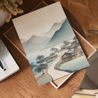 Quiet Mountain Village – affisch med stilfullt motiv från Bozetto i hög kvalitet