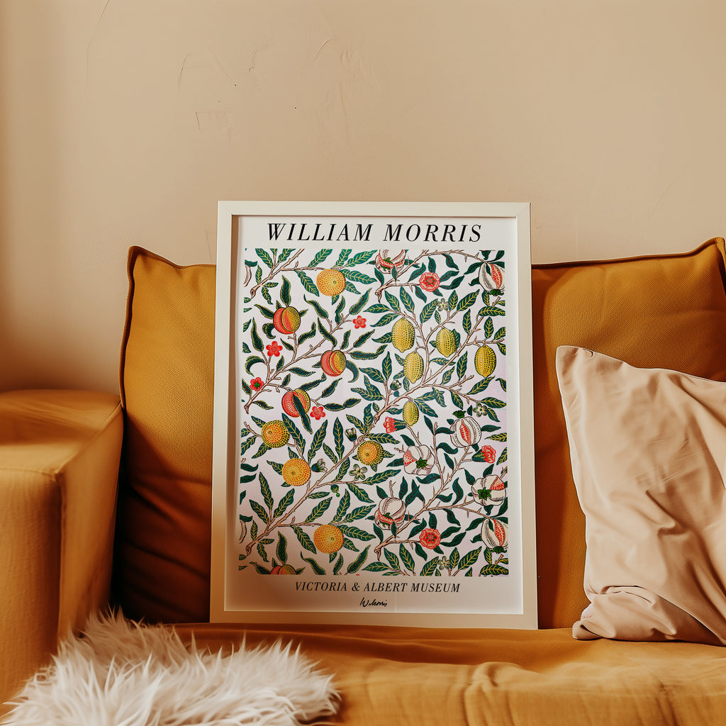 William Morris Victoria & poster visualiserad på vägg – från Bozetto i hög kvalitet