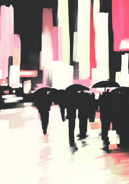 City Drenched in Light Poster