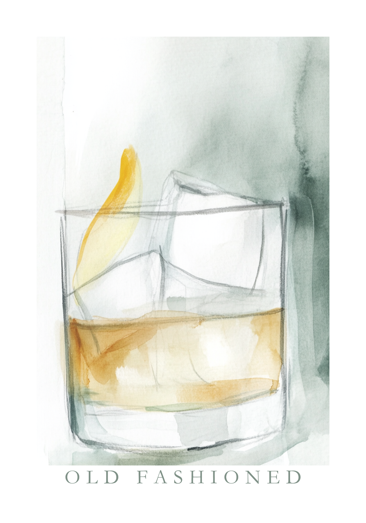 Old Fashioned Drink – affisch med snyggt motiv, köp enkelt hos Bozetto i flera storlekar