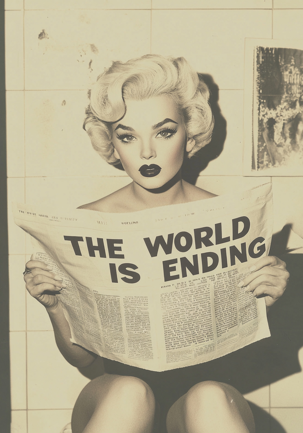 The World is Ending Retro – köp enkelt hos Bozetto konsttryck i hög kvalitet i hög kvalitet