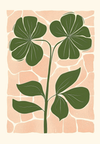 Botanical minimalist nature poster visad rakt fram – Bozetto affisch i hög tryckkvalitet