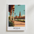 The Seville – stilfullt konsttryck från Bozetto, tryckt på matt finpapper i hög tryckkvalitet