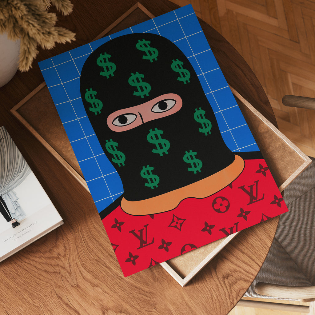 Money Mind – affisch med snyggt motiv, köp enkelt hos Bozetto i flera storlekar i hög tryckkvalitet