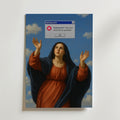 Divine Upload Error – stilfullt konsttryck från Bozetto, tryckt på matt finpapper