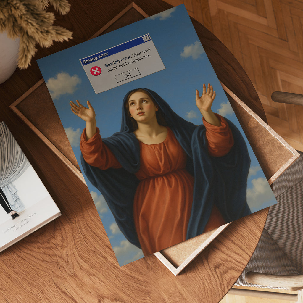 Divine Upload Error poster visad rakt fram – Bozetto affisch i hög tryckkvalitet