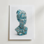Almond Blossom Bust Poster – med passepartout