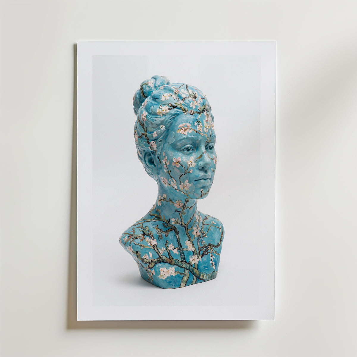 Almond Blossom Bust Poster – med passepartout