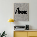 Amore Brushstroke Poster – i rum 3
