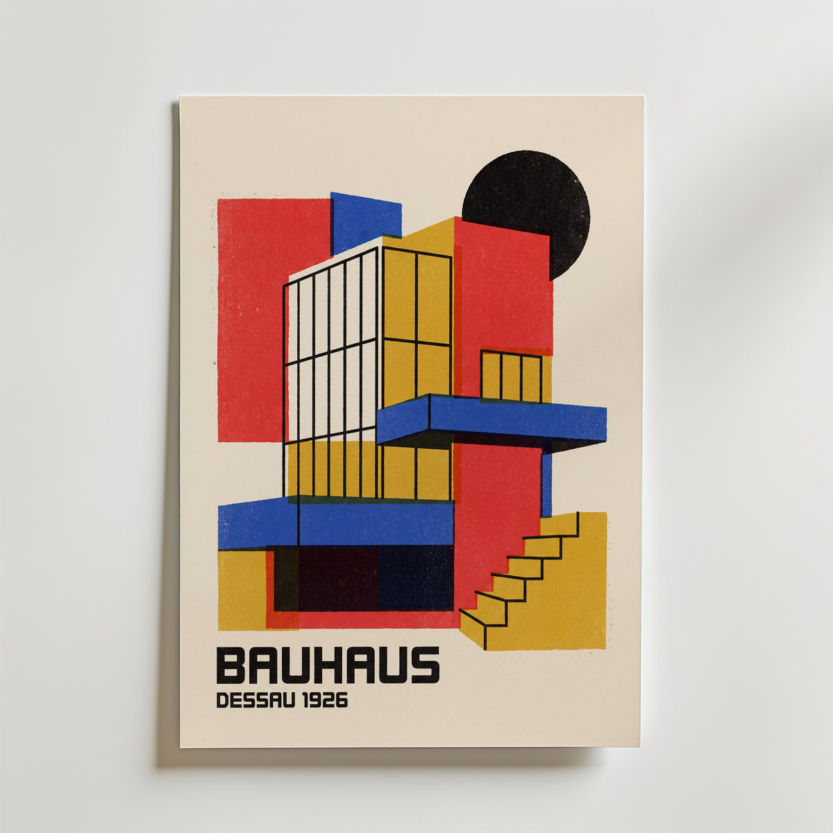 Bauhaus Dessau Poster – canvas utan passepartout